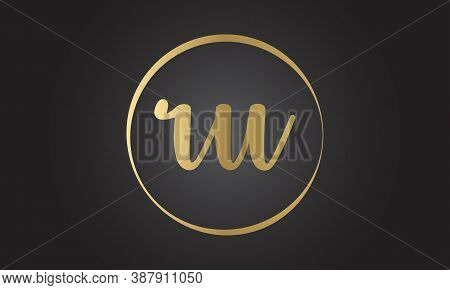 Initial Ru Letter Logo With Creative Modern Business Typography Vector Template. Creative Letter Ru 
