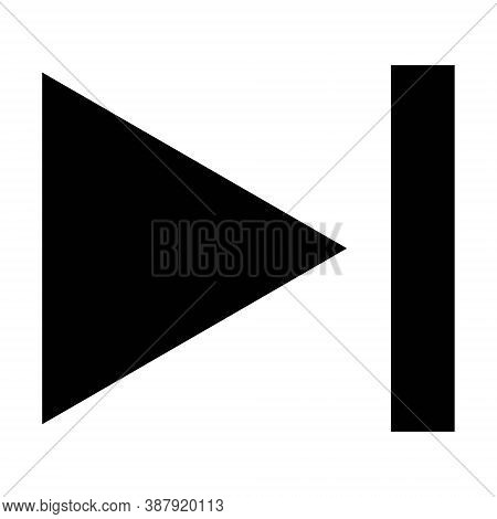 Skip Forward Icon. Media Player Control Button.