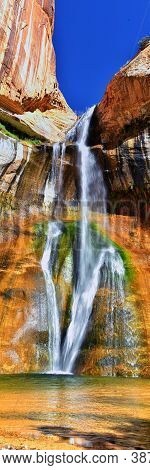 Lower Calf Creek Falls Waterfall Colorful Views From The Hiking Trail Grand Staircase Escalante Nati