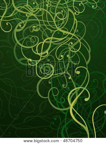 Green Abstract Ornament Background