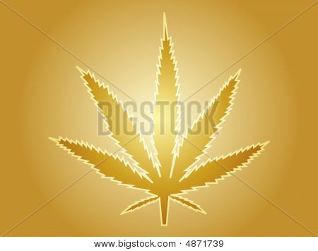 Illustration de feuille de marijuana