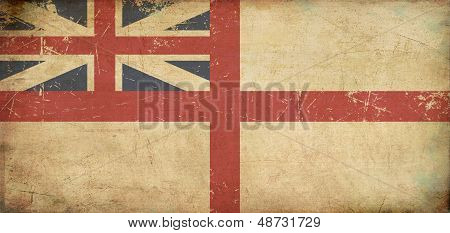British Naval Ensign 1606ï¿½1801 (the King's Colours) Flat Aged