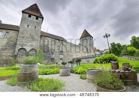 Vista panoramica della città vecchia medievale di Tallinn Estonia