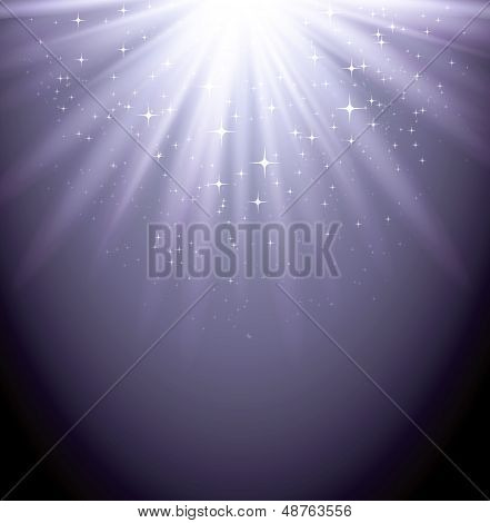 Abstract  magic light backgroud with star