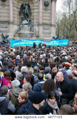 Protester mod franske indvandrer love