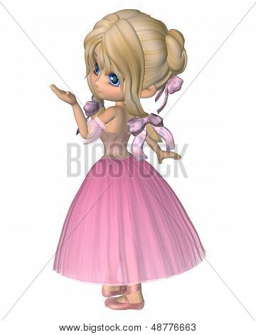 Toon Ballerina in Tutu rosa stile romantico