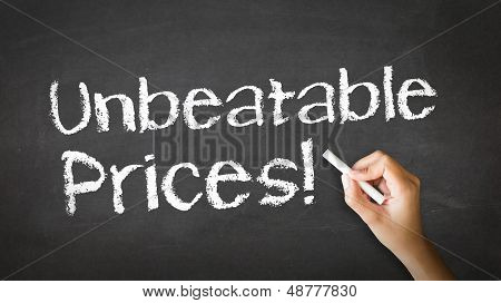 Unbeatable Prices Chalk Illustration