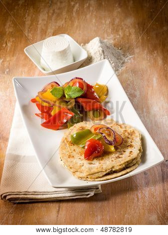 tortillas con peperoni
