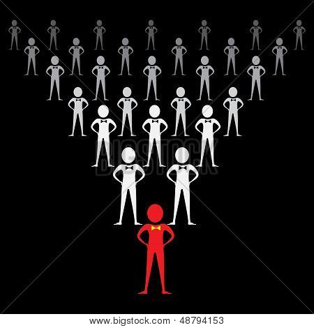 Leadership concept-vector