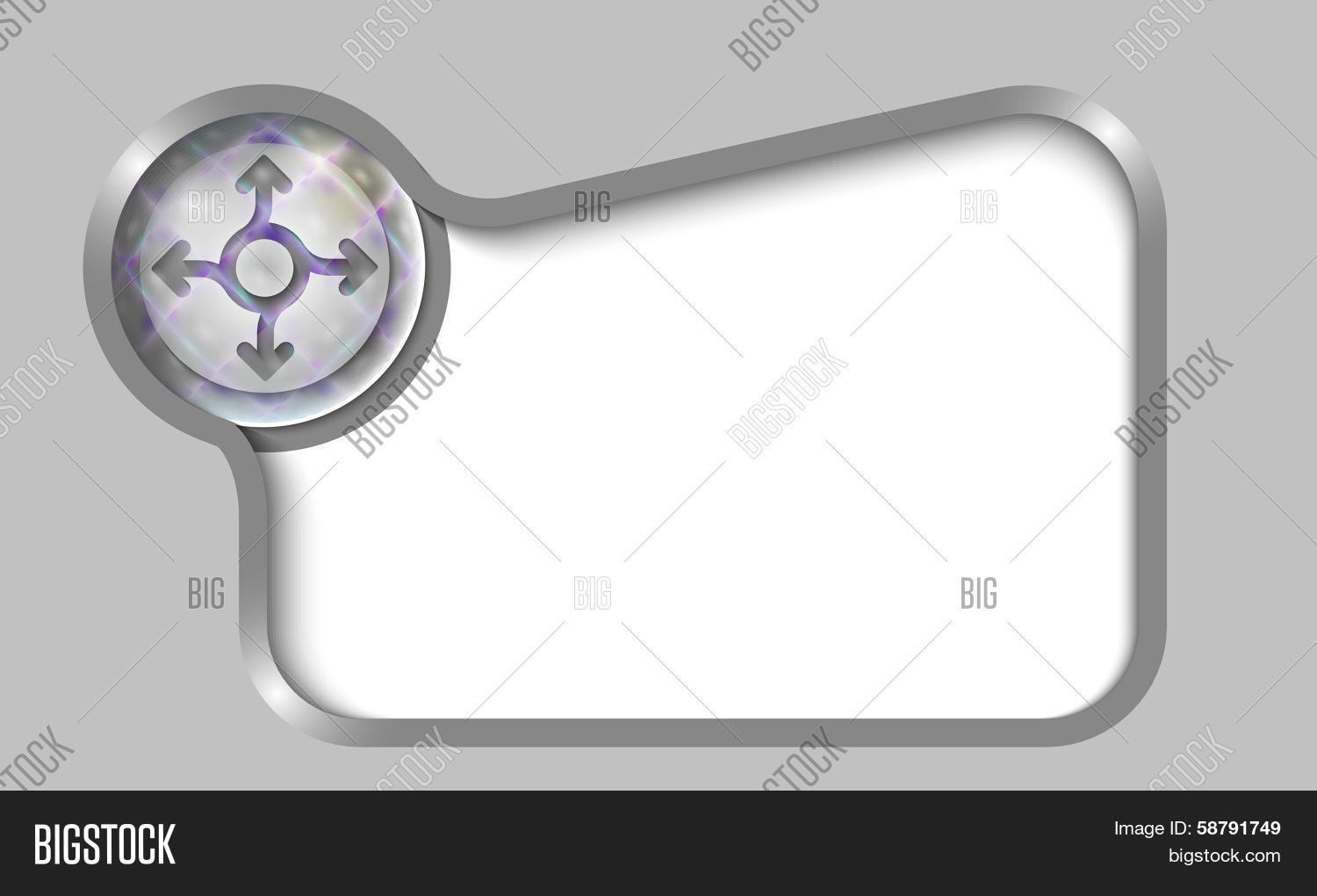 Silver Text Box Vector & Photo (Free Trial) | Bigstock