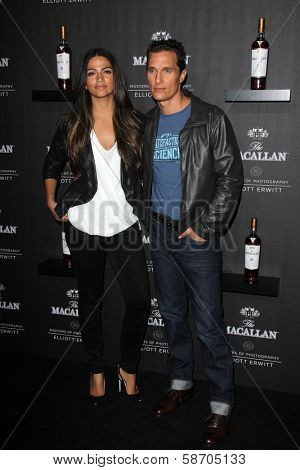 Camila Alves and Matthew McConaughey at the Macallan Masters of Photography Featuring Elliott Erwitt, Leica Gallery, Los Angeles, CA 10-24-13