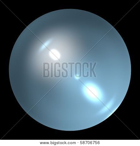 Empty pearl crystal ball