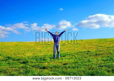 Teenager In The Field