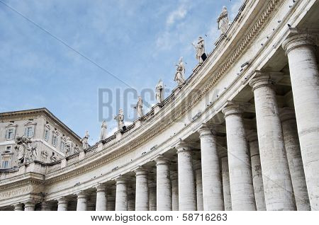 Columns at the Saint Peter's square