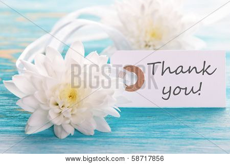 Label With Thank You On It