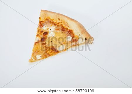 delicious italian pizza isolated over white background