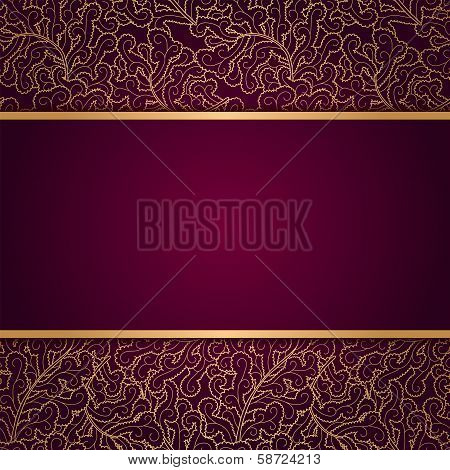Elegant Background With Lace Ornament