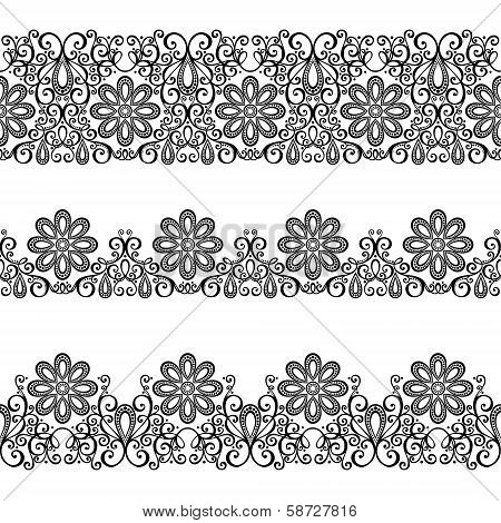 Decorative Floral Frame, Ornament (Vector).