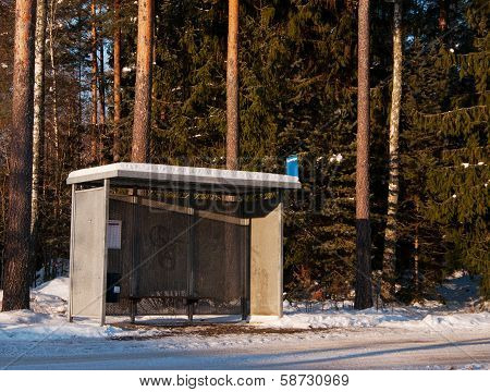 Bus Shelter In Januari A