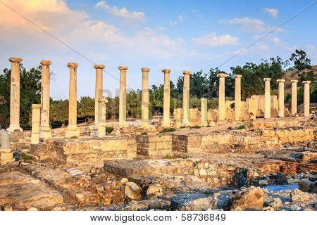 Ancient city of Beit She'an in Israel