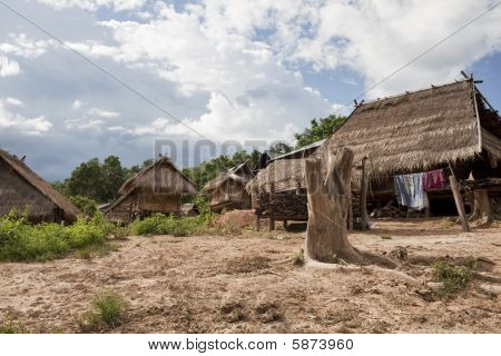 Akha-Dorf Muang sing, laos