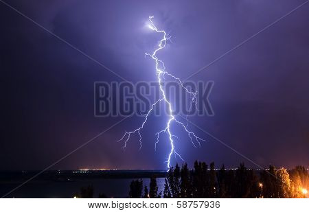 Lightning Over The River