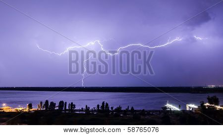 Lightning Over The River 3
