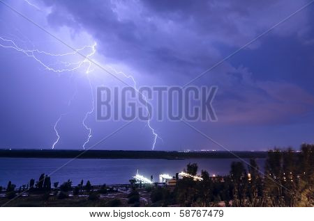 Lightning Over The River 9