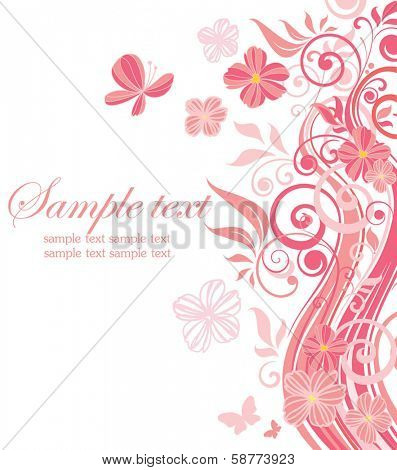 Beautiful pink border