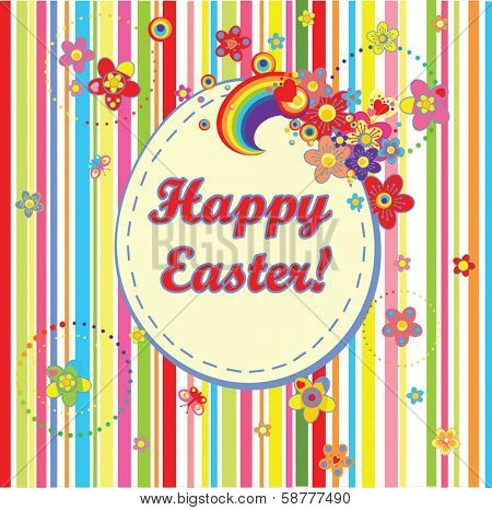 Easter stripped label