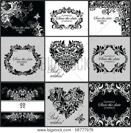Wedding invitation (black and white)
