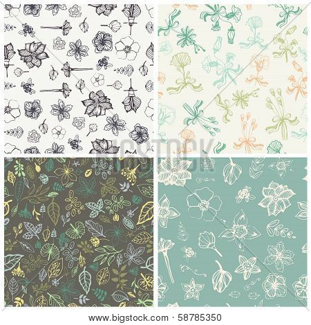 Flower cards set