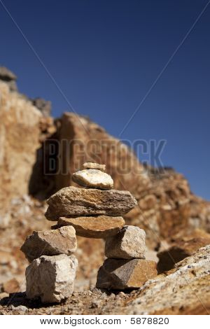 Um pequeno Inukshuk