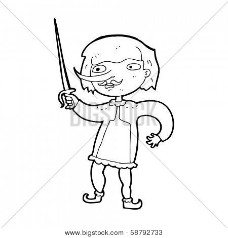 cartoon musketeer