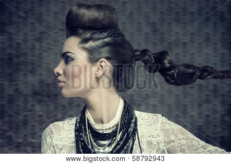 Female Profile With Creative Look