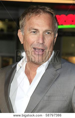 LOS ANGELES - JAN 15: Kevin Costner at the premiere of Paramount Pictures' 'Jack Ryan: Shadow Recruit' at TCL Chinese Theater on January 15, 2014 in Los Angeles, CA