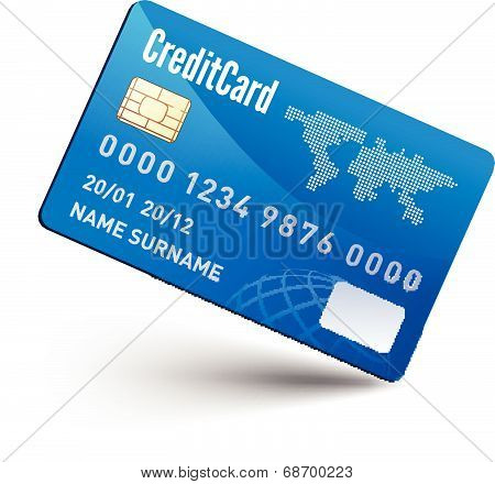 Realistic vector Credit Card