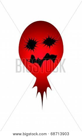 Globe Shape Dark Character Expression