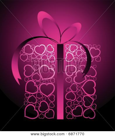 Amore stilizzata presente Box