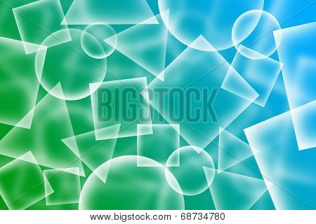 Abstract Transparent Shapes Background
