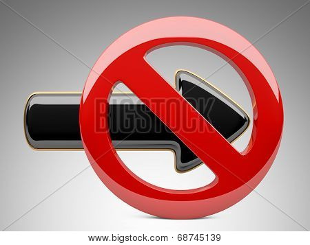 Forbidden Sign And Arrow