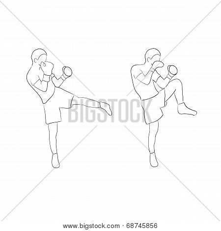 Two boxers doodle