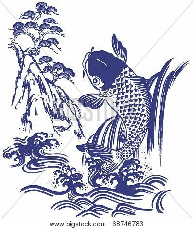 carp and water