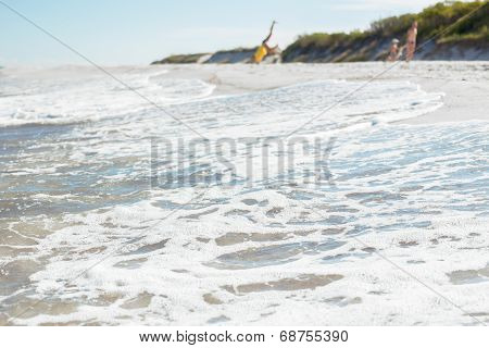 Beach and family
