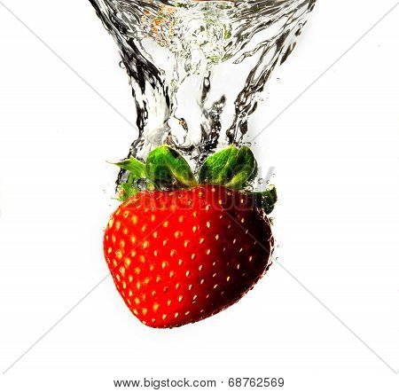 Strawberry in Water