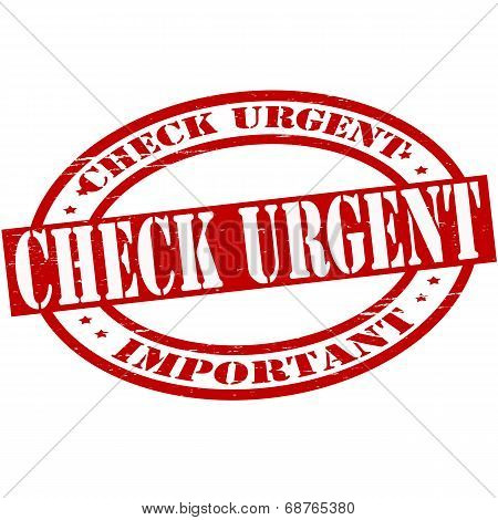 Check Urgent