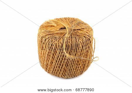 A Coil Of Rough Straw Rope