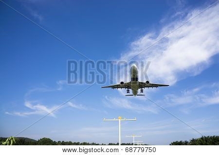 Aeroplane Ready To Landing