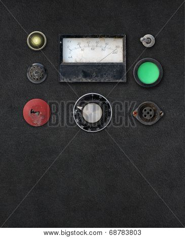 Vintage Ampere Meter Dashboard