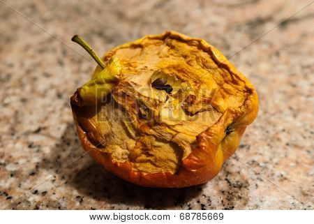 Half-eaten Dried Apple.